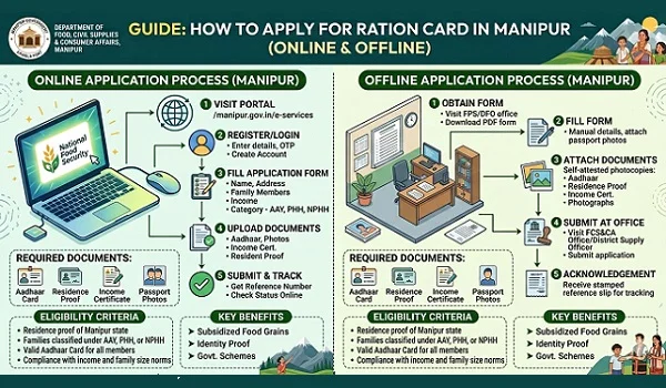 How to Apply Ration Card Manipur Online & Offline