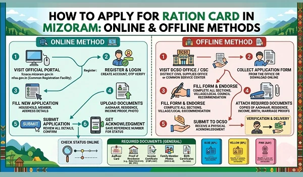 How to Apply Ration Card Mizoram Online & Offline